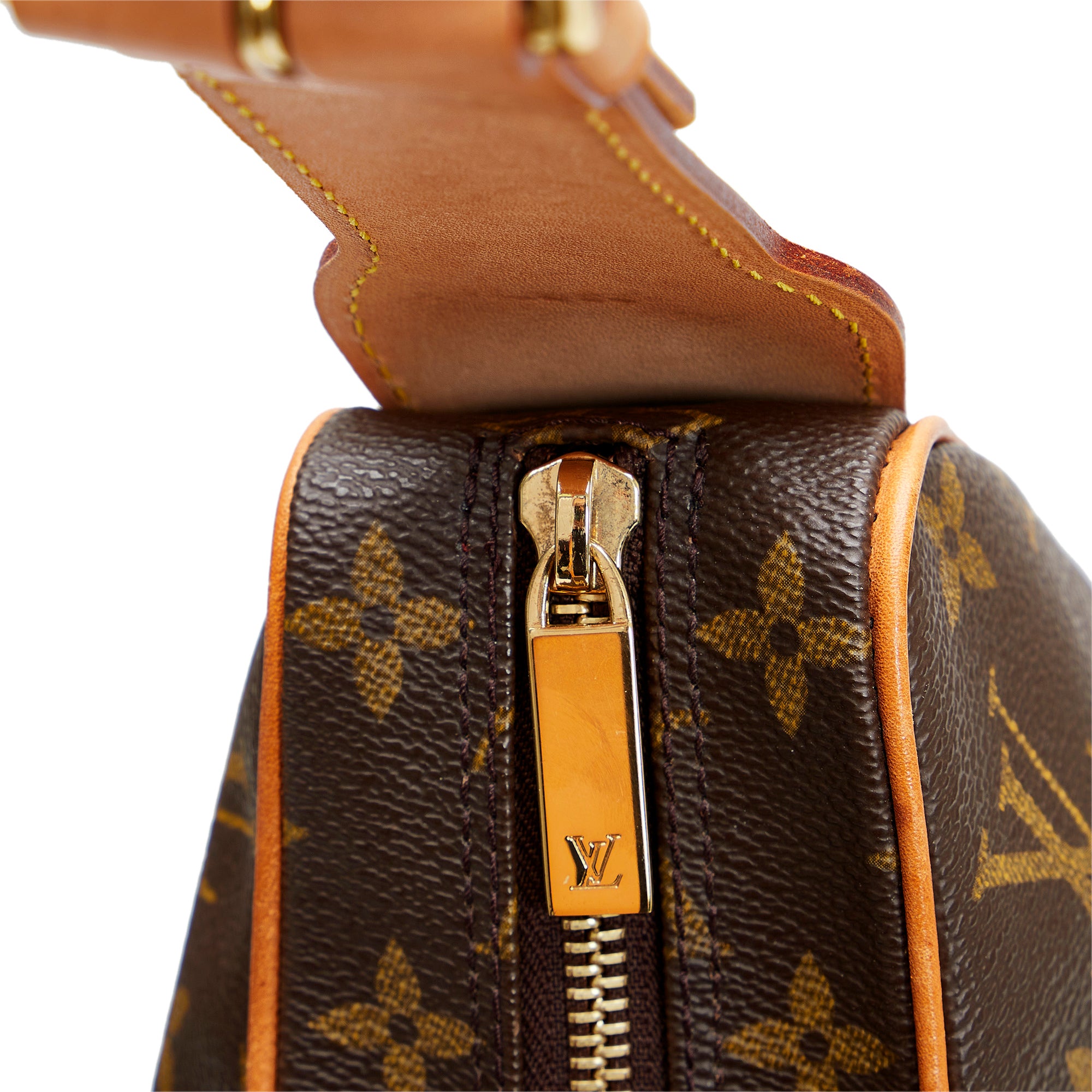 Louis Vuitton Croissant GM Monogram Shoulder Bag Brown Ladies