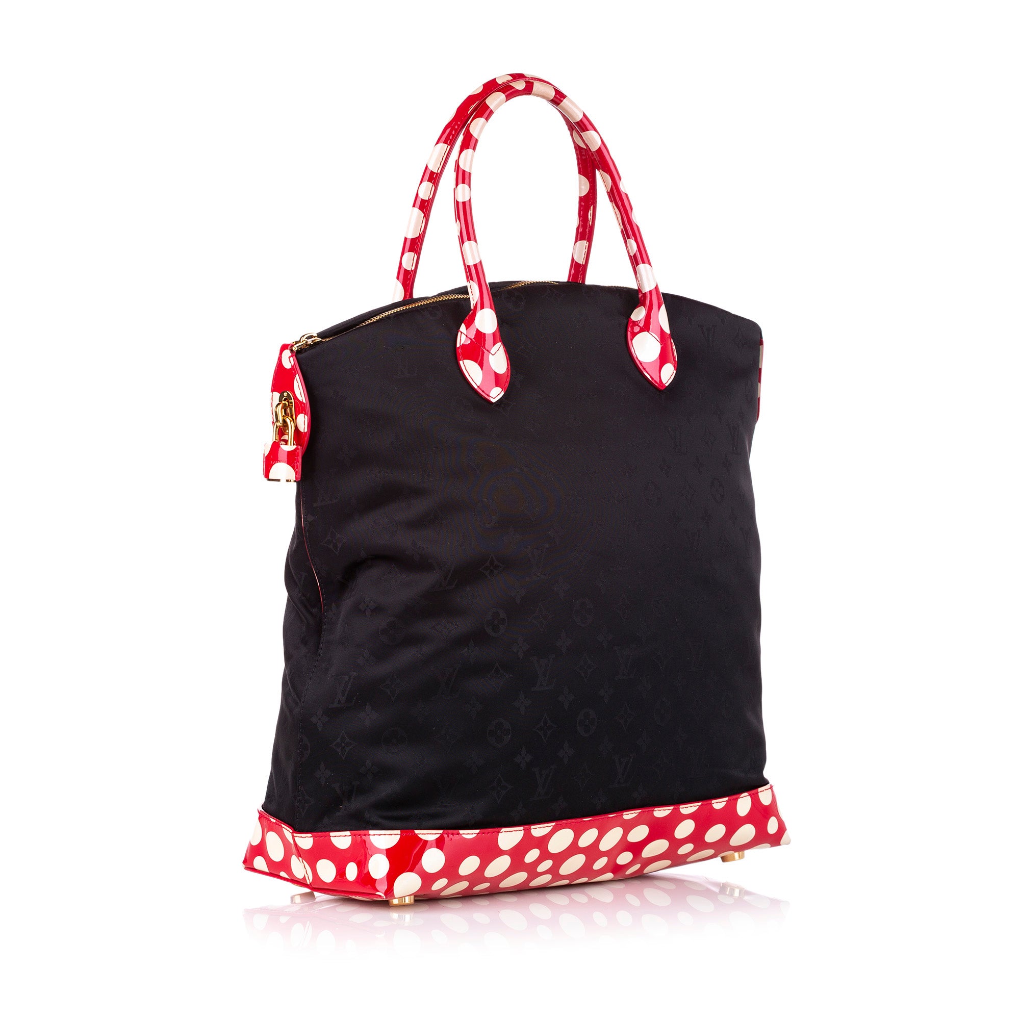 Louis Vuitton x Yayoi Kusama Lockit MM Black Canvas