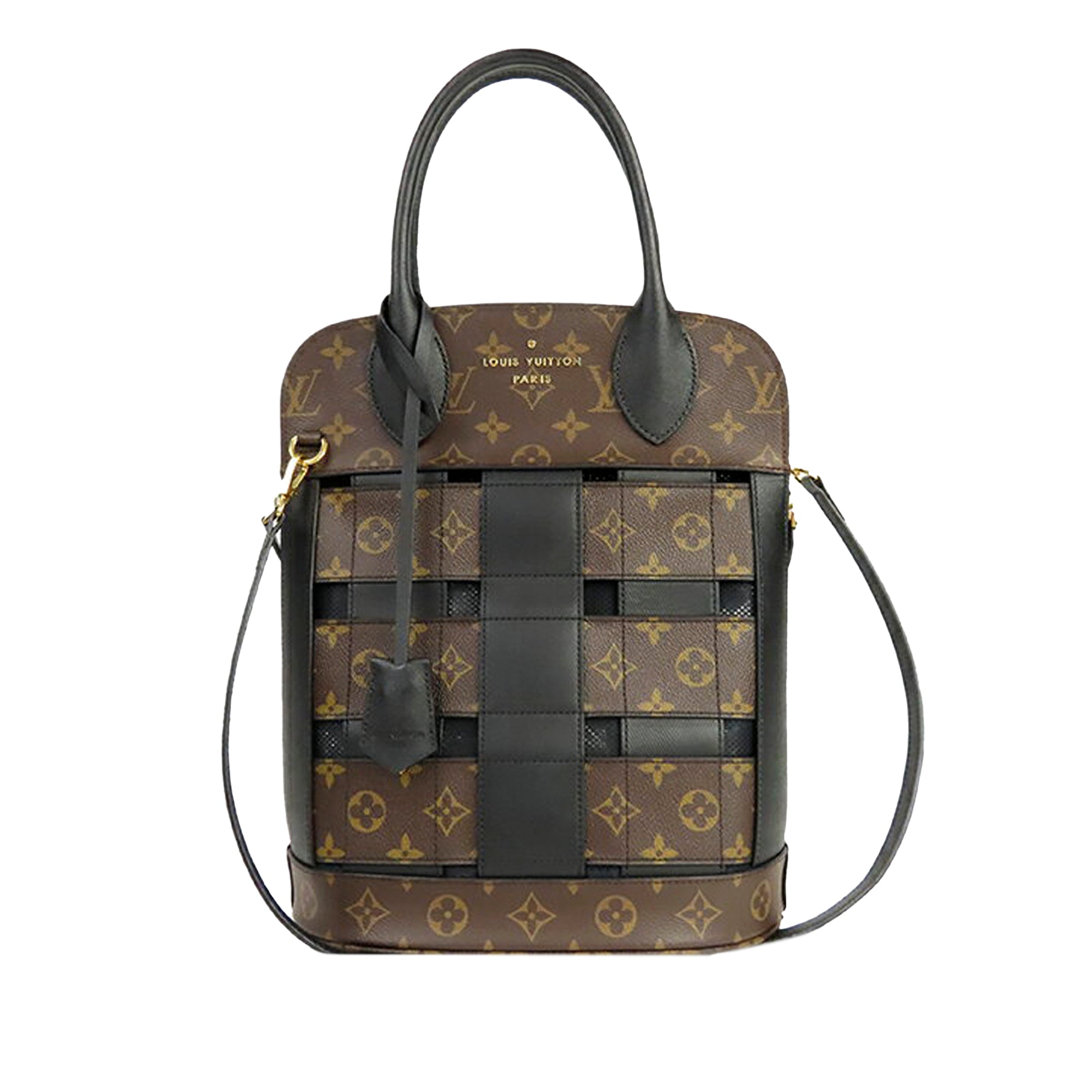 Louis Vuitton Tressage Reverse Monogram Tote Bag Brown