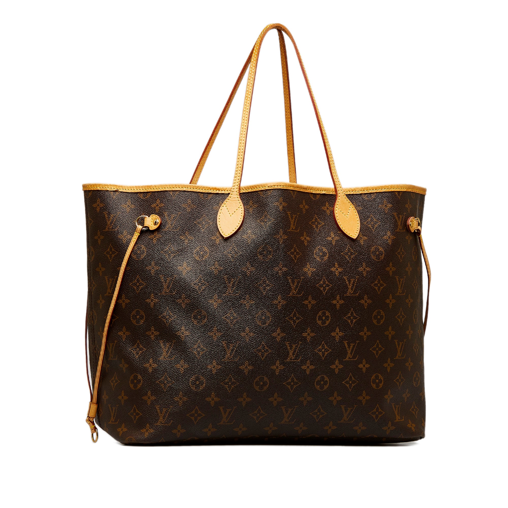 Louis Vuitton Neverfull MM White in Lotus Cotton with Gold-tone - GB