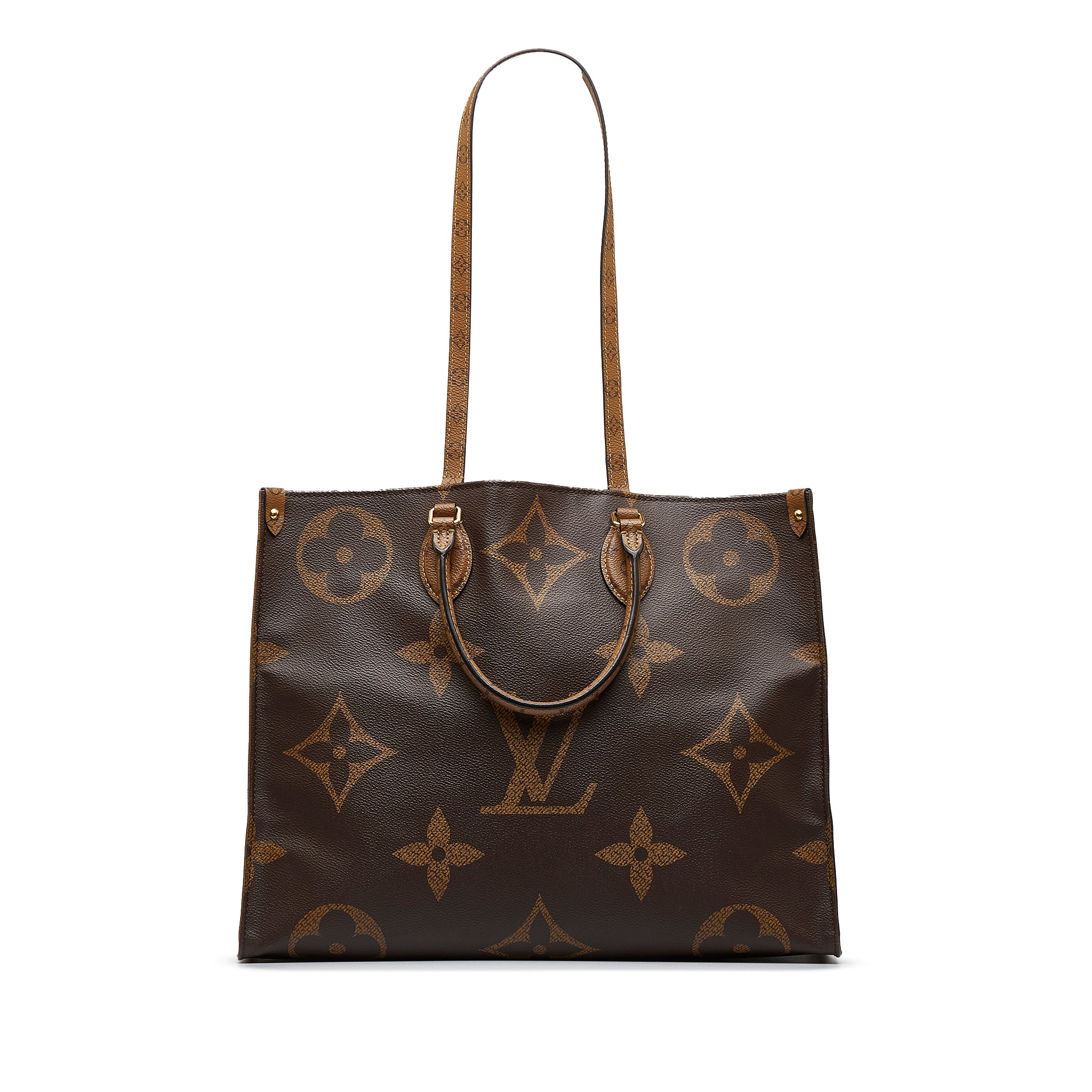 Louis Vuitton Monogram & Monogram Reverse Canvas Onthego GM - Handbag | Pre-owned & Certified | used Second Hand | Unisex