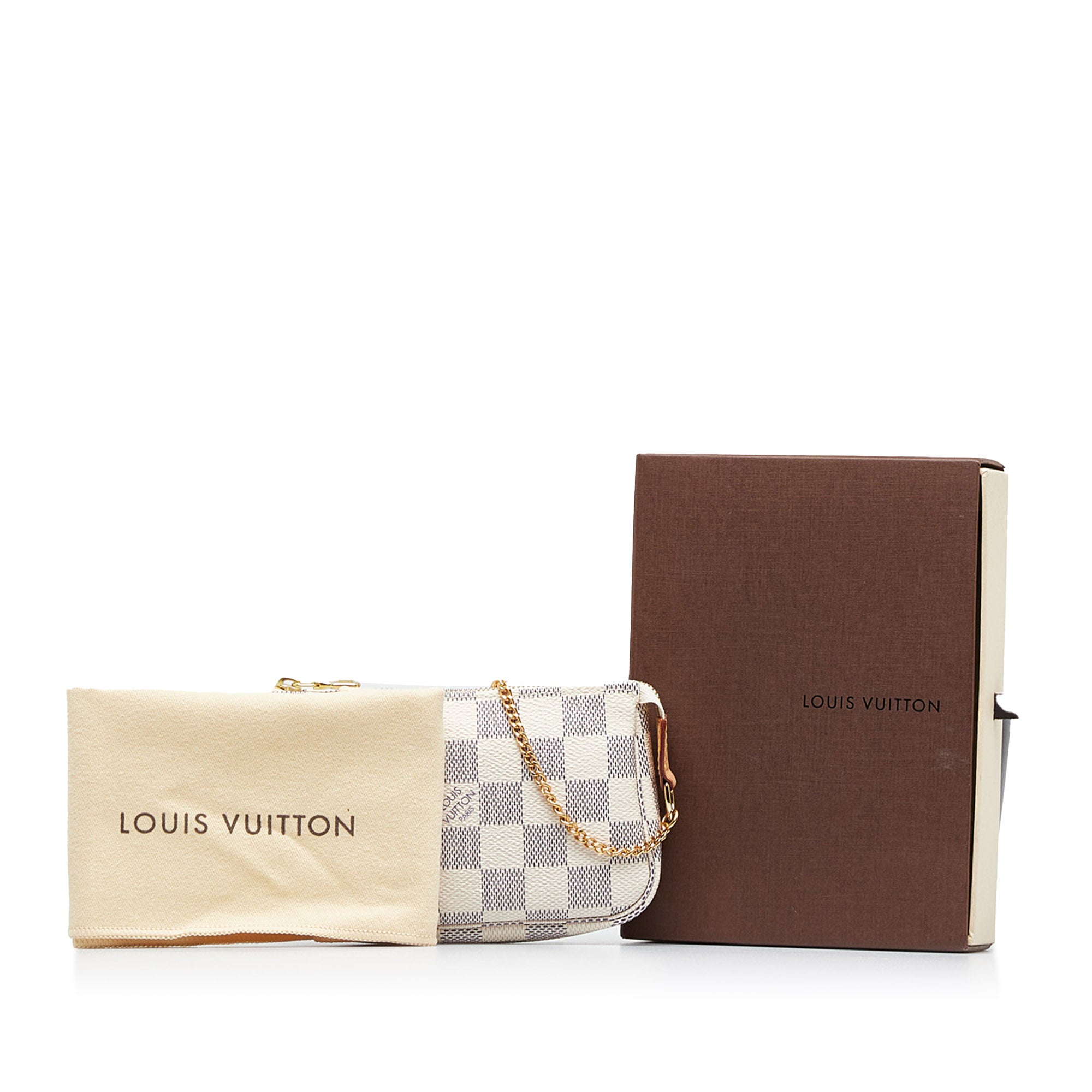 Louis Vuitton Pochette Damier Azur Mini White/Blue - GB