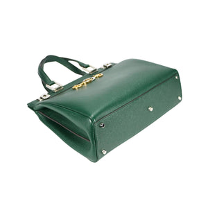 Gucci Zumi Handbag Dark Green Grained Leather