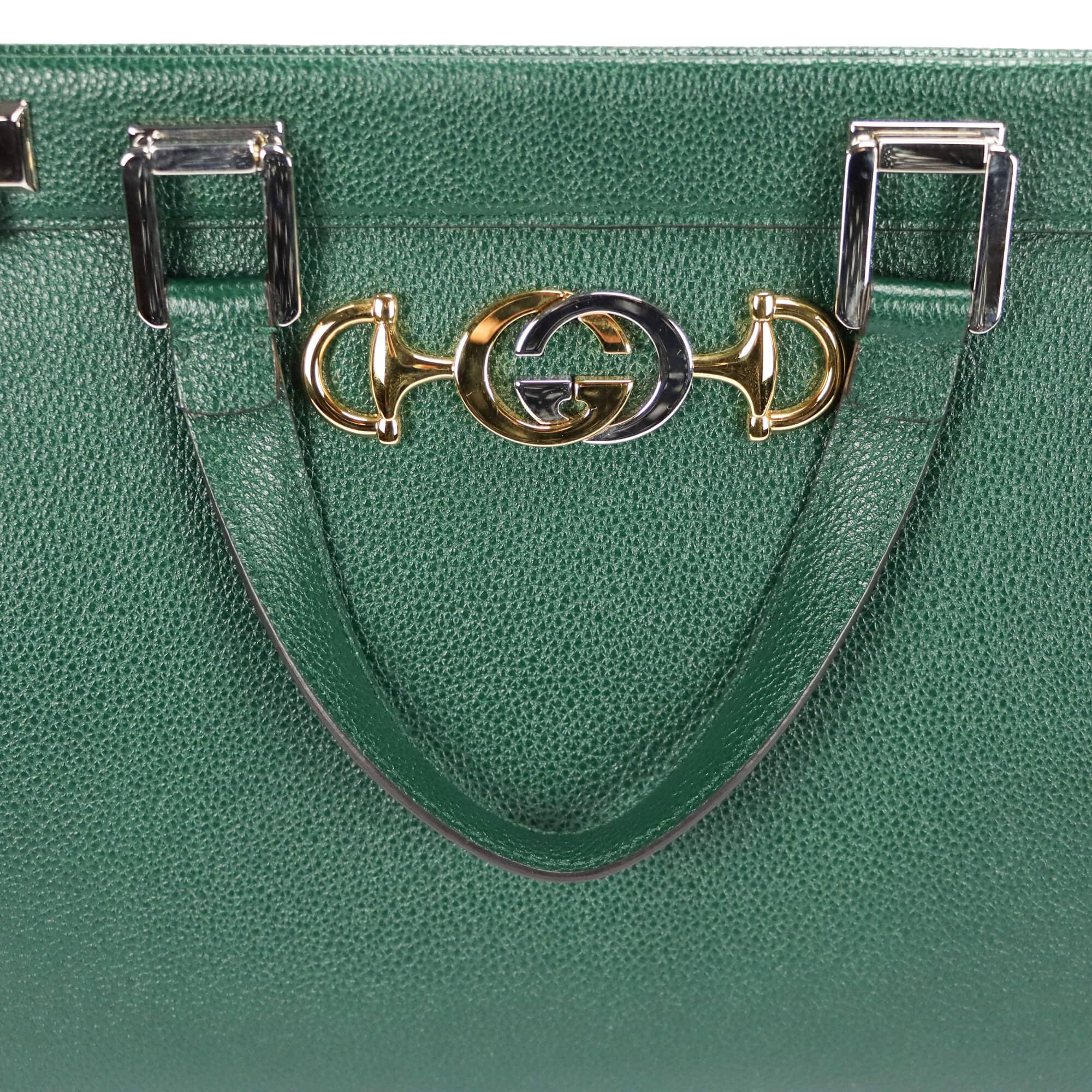 Dôme leather handbag Gucci Green in Leather - 22033494