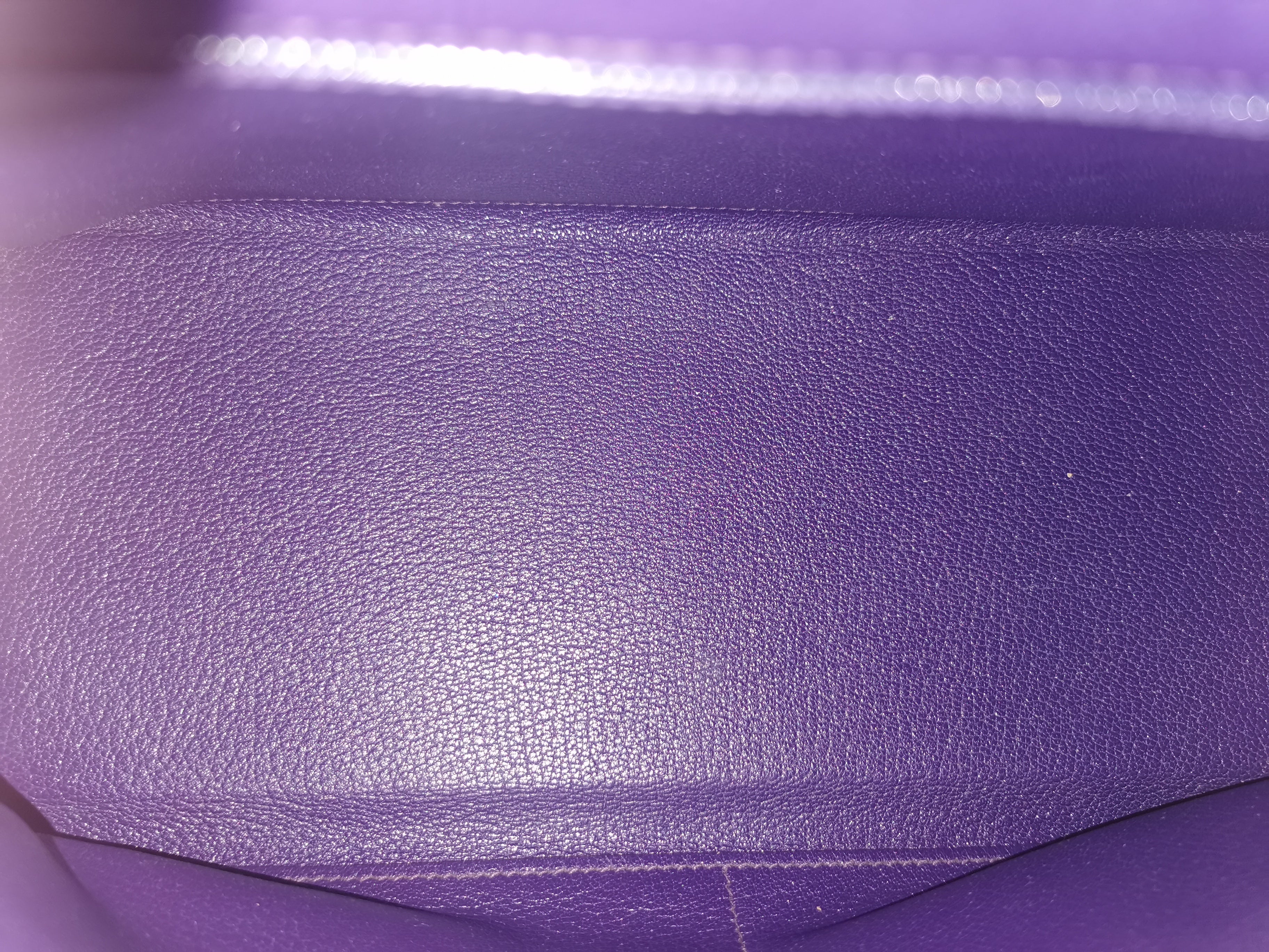 Hermès Kelly 35 Purple Epsom Palladium