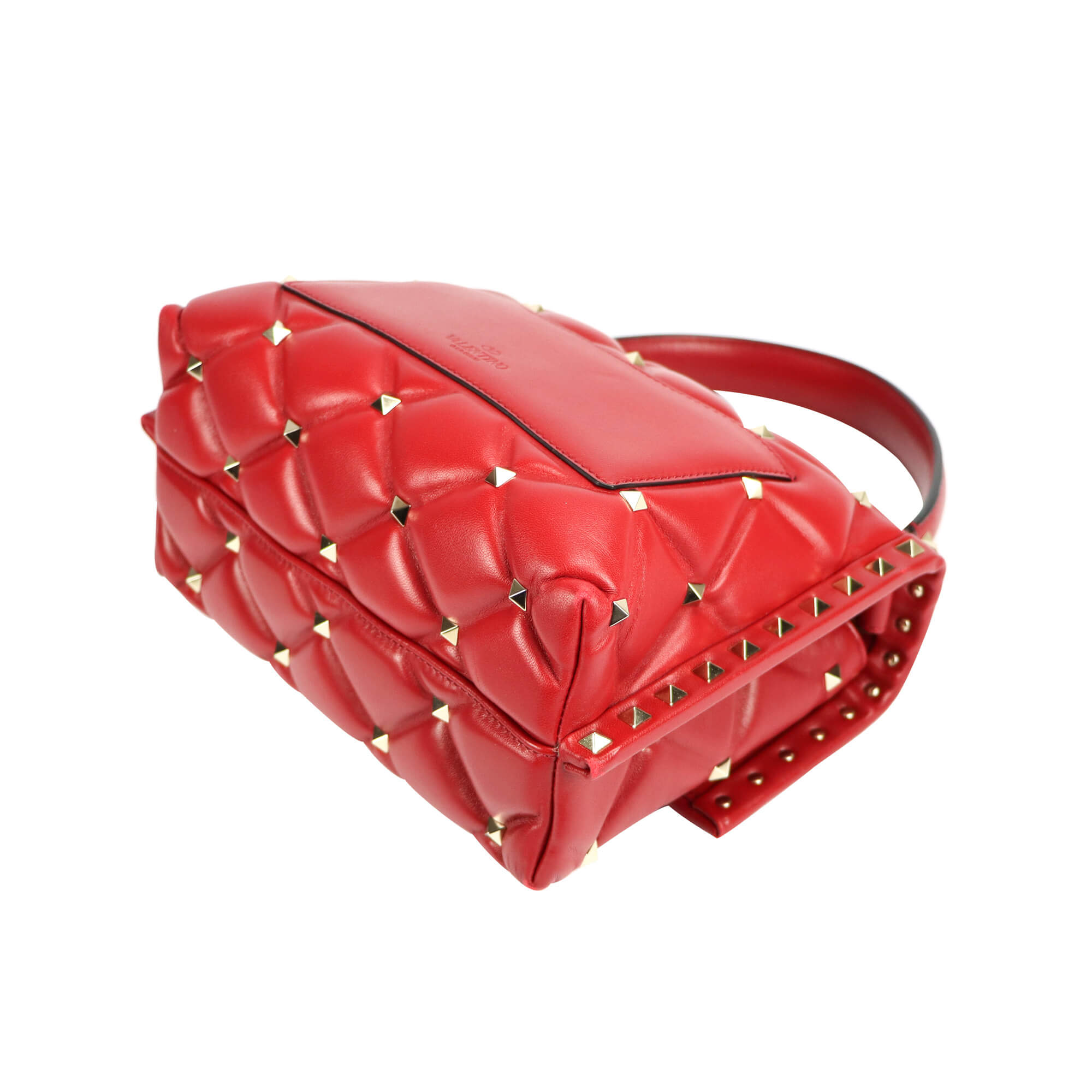 Candystud leather crossbody bag Valentino Garavani Red in Leather - 32817283
