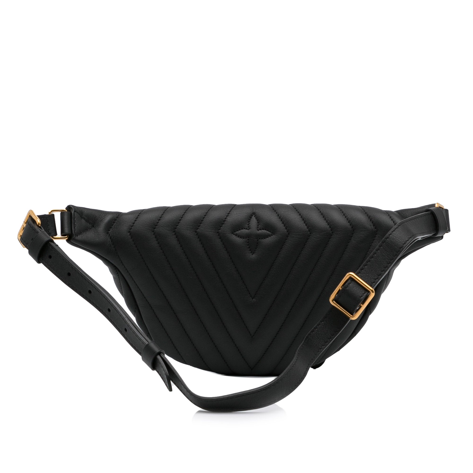 Louis Vuitton New Wave Bumbag Black Calfskin