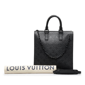 Louis Vuitton Sac Plat Black Monogram Taurillon