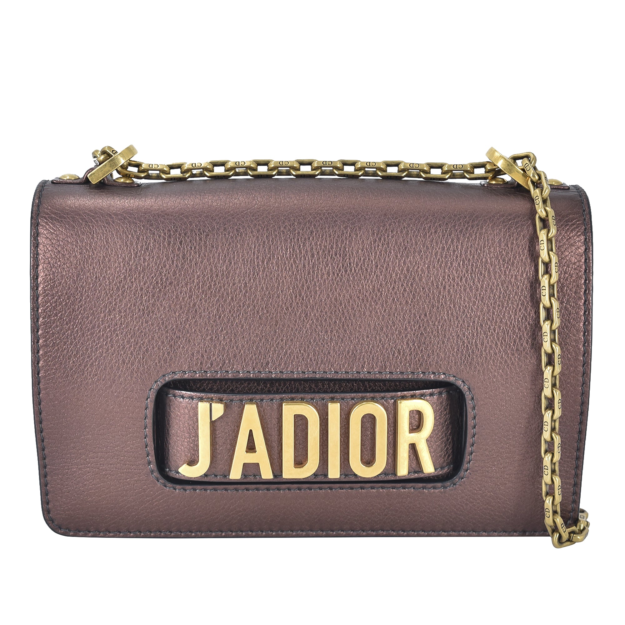 Dior J'adior Mini Chain Flap Purple Metallic