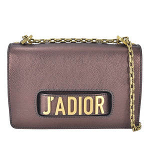 Dior J'adior Mini Chain Flap Purple Metallic