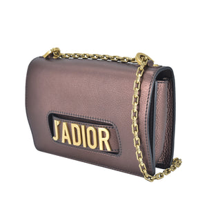 Dior J'adior Mini Chain Flap Purple Metallic