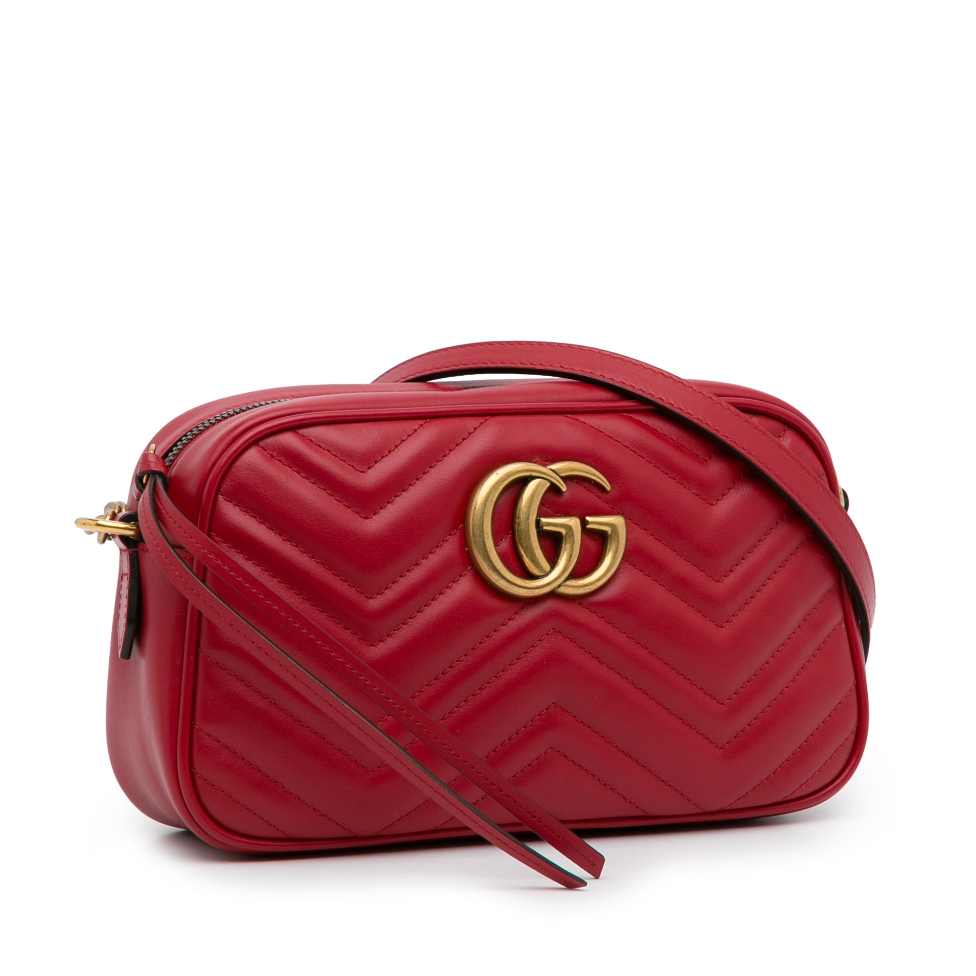 Gucci GG Marmont Small Matelasse Leather Crossbody Camera Bag