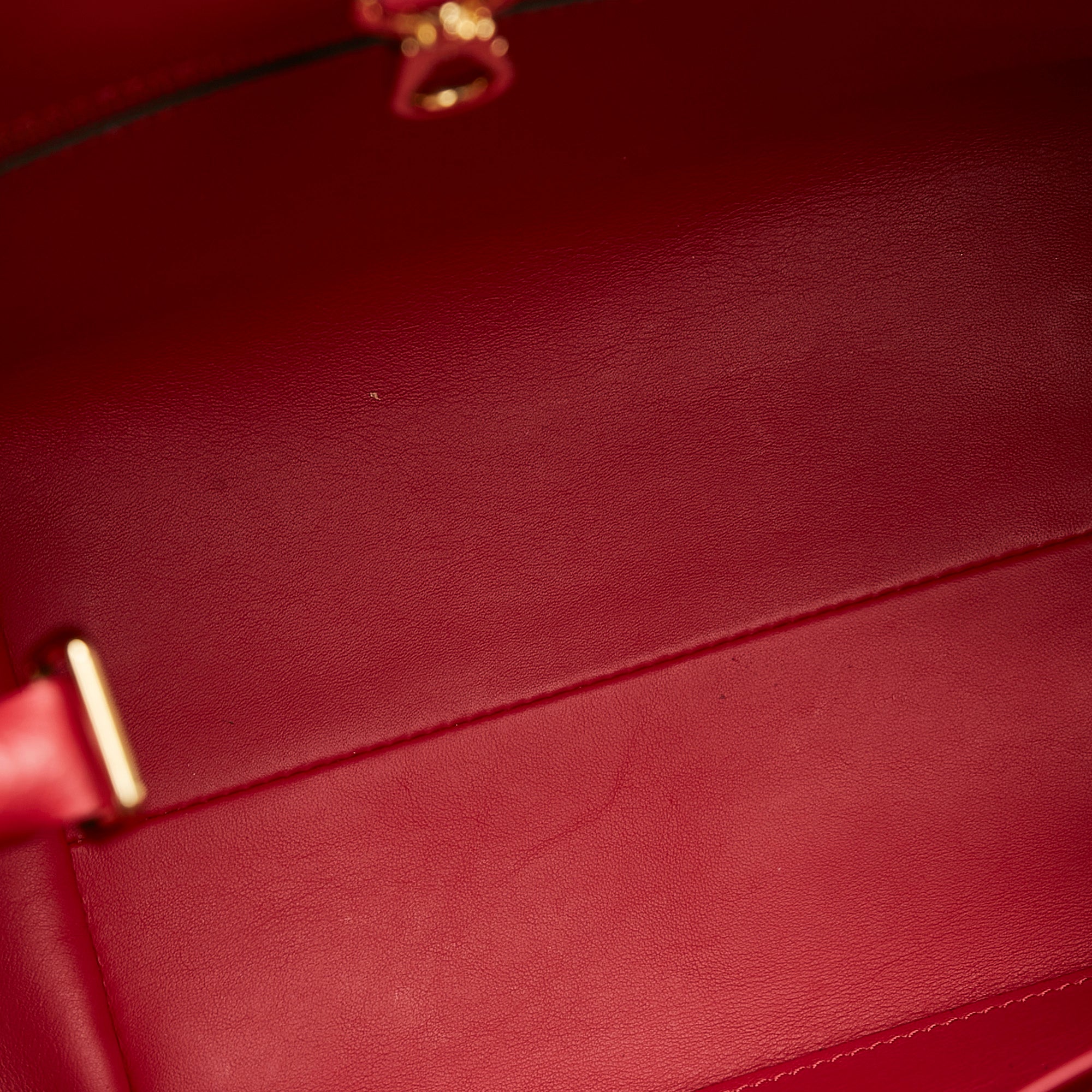 Authentic Louis Vuitton Carmine Red Leather Veau Nuage Milla PM Bag