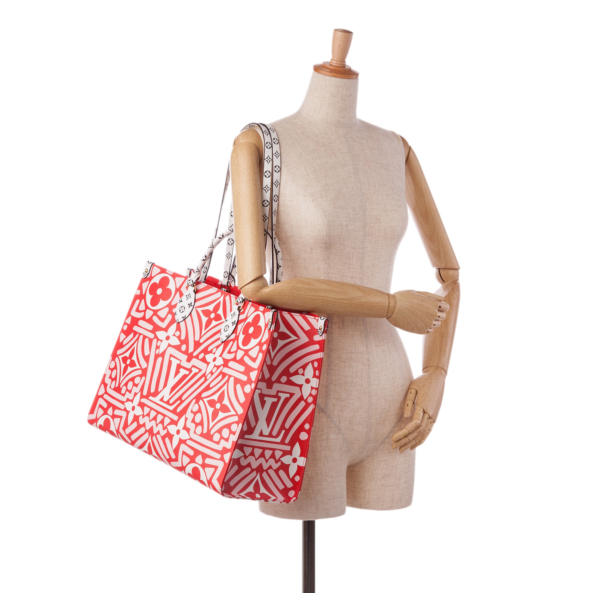 Louis Vuitton Cream/Red Monogram Canvas Crafty Onthego GM Bag - Yoogi's  Closet