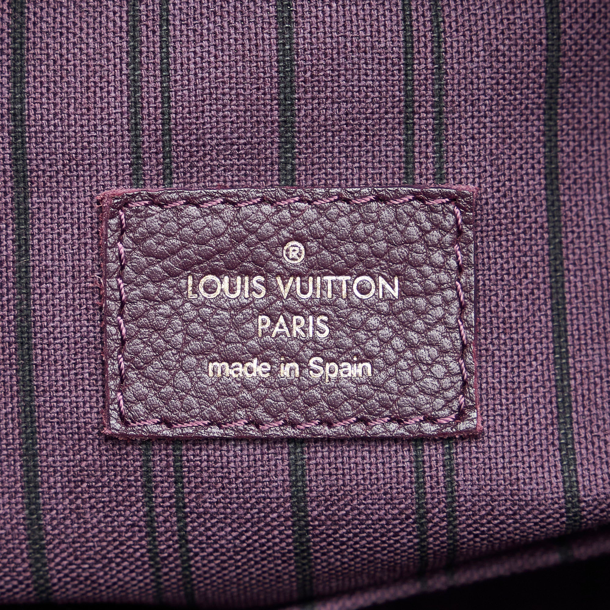 LOUIS VUITTON Artsy MM Monogram Empreinte Leather Aube Purple