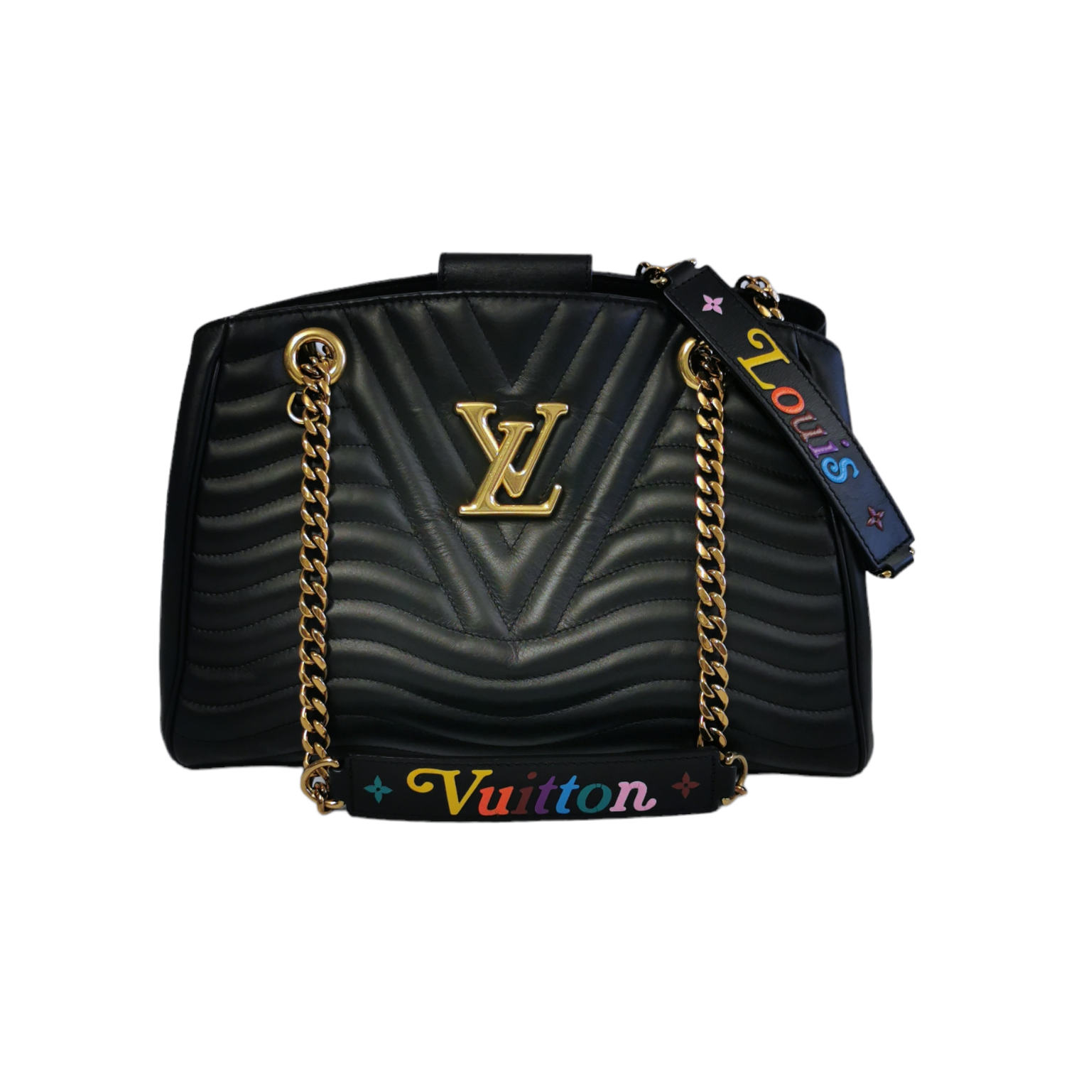 Wave chain top bag lv