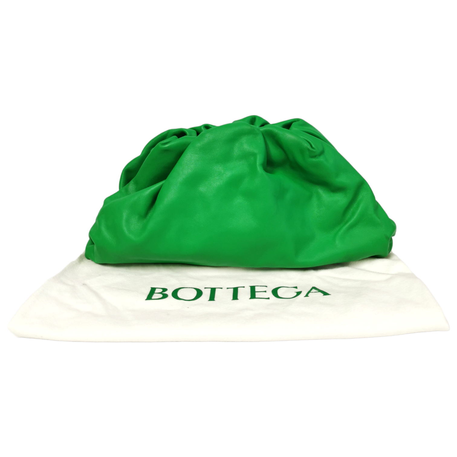Bottega Veneta the Pouch Clutch Green