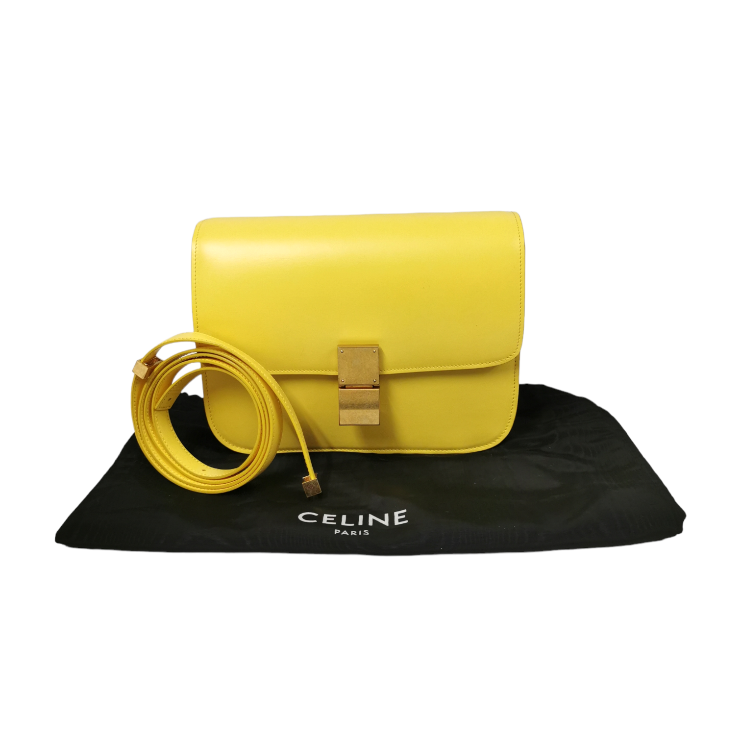 Cool box leather handbag Delvaux Yellow in Leather - 42183237