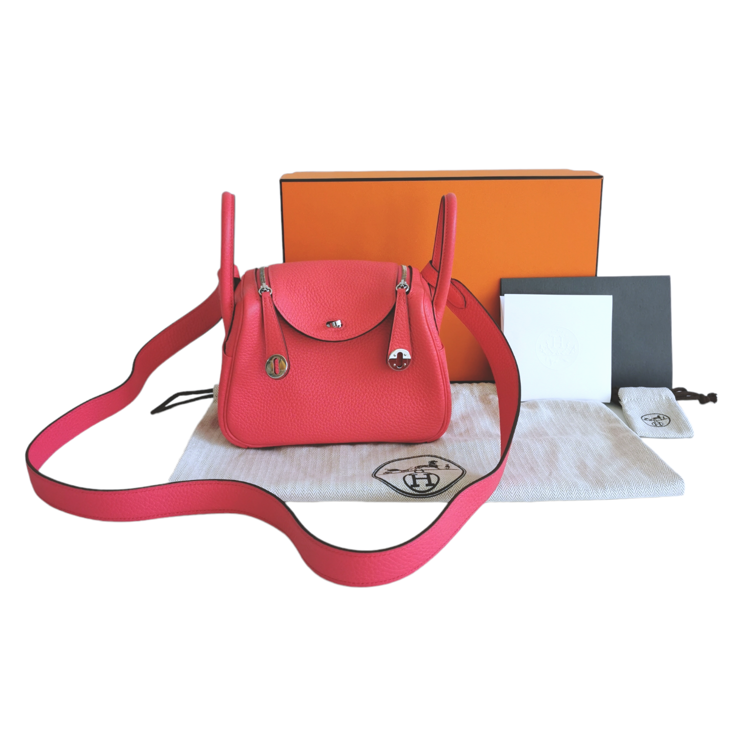 Hermes Clemence Mini Lindy Handbag Bag