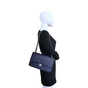 dark blue chanel handbag