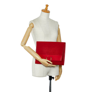 Red Louis Vuitton Epi Lena Clutch Bag
