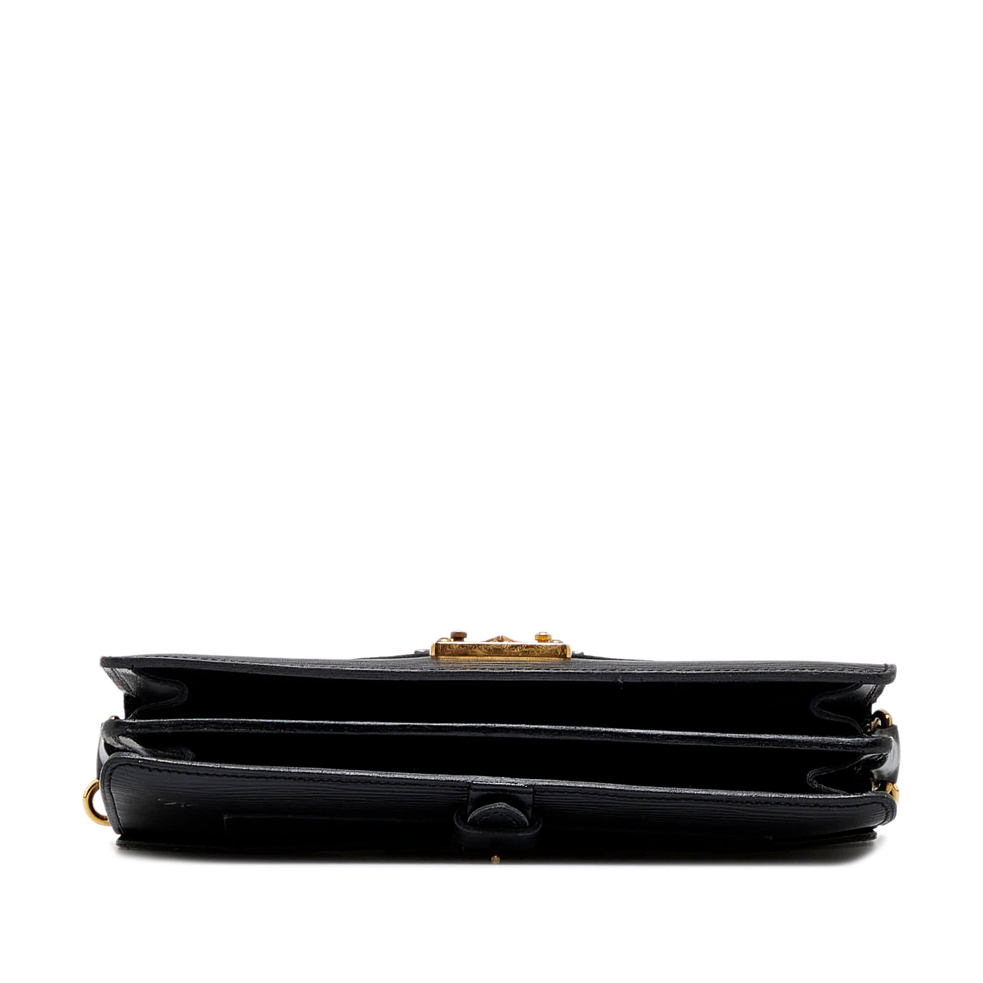 Louis Vuitton Black Epi Monceau QJB0B510KB065