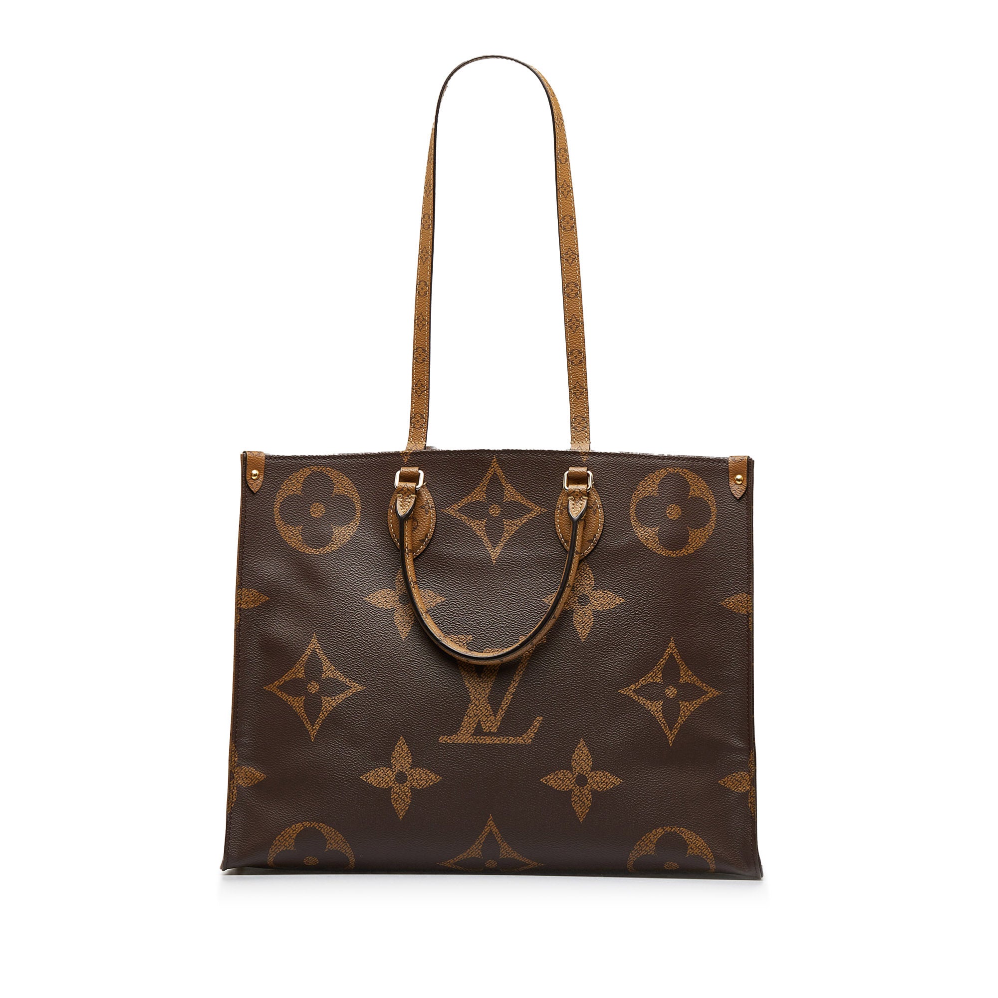 Louis Vuitton On The Go Tote MM Brown Monogram Reverse Leather