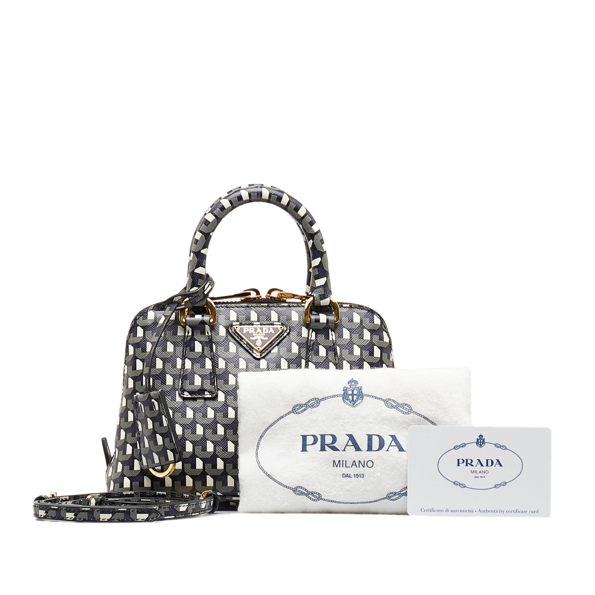 Rent Buy PRADA Cahier Leather Bag