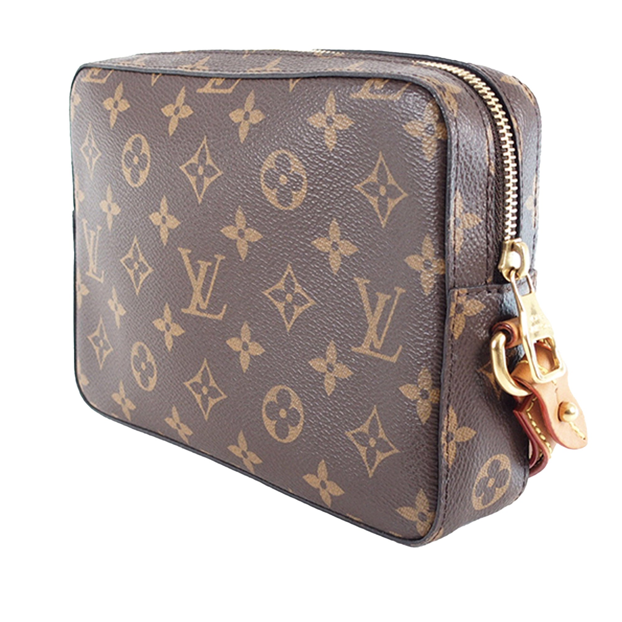 Louis Vuitton Handle Soft Trunk Bag Macassar Monogram Canvas