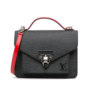 Black Louis Vuitton Epi Neo Monceau Satchel