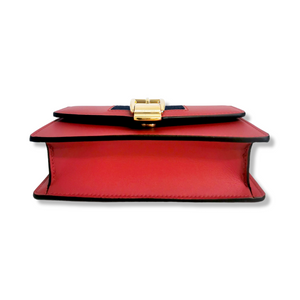 Gucci Sylvie Crossbody Bag Super Mini Red Leather Gold