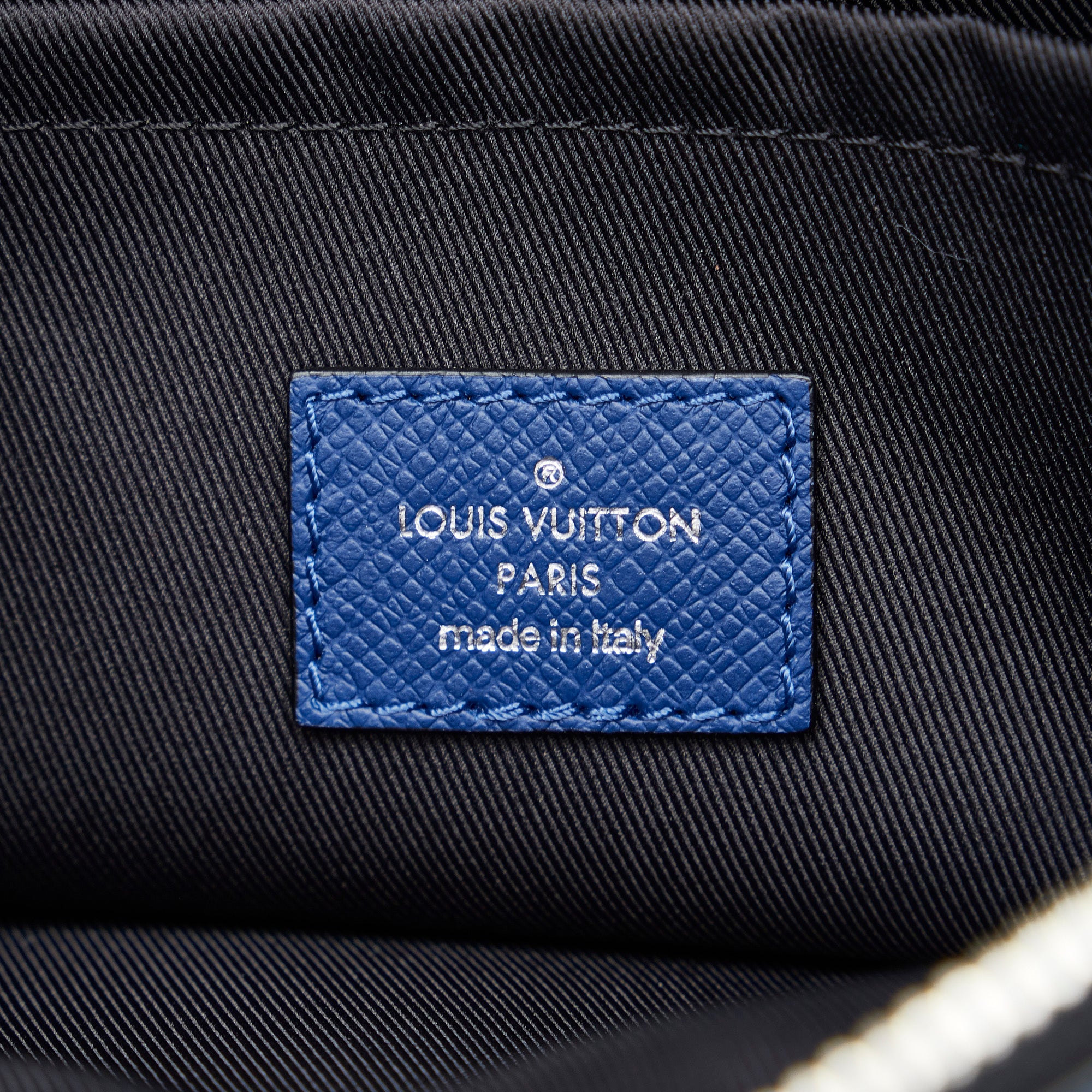 LOUIS VUITTON Shoulder Bag M30236 Watcher PM Messenger Taiga blue