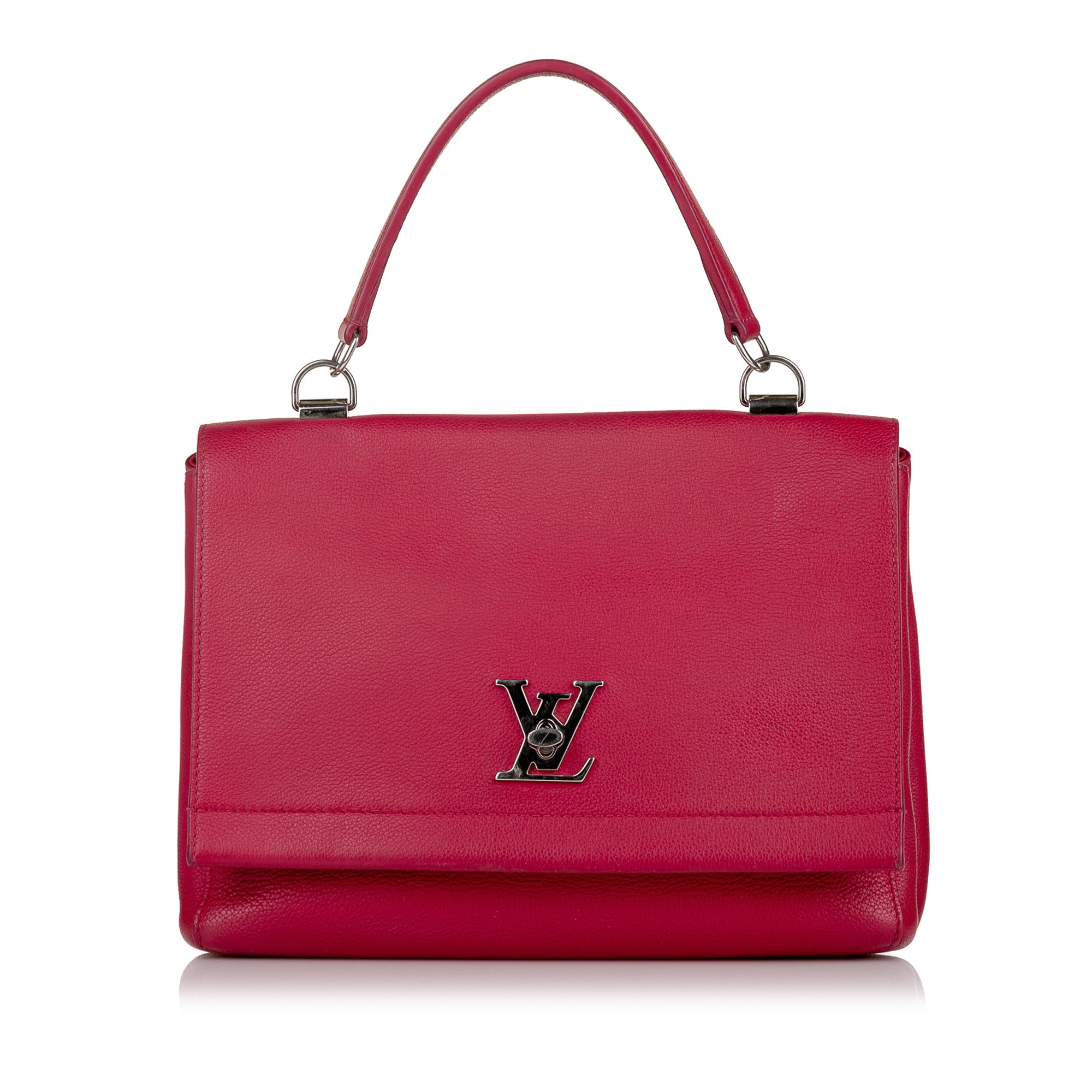 Louis Vuitton Pink Leather Lockme Backpack