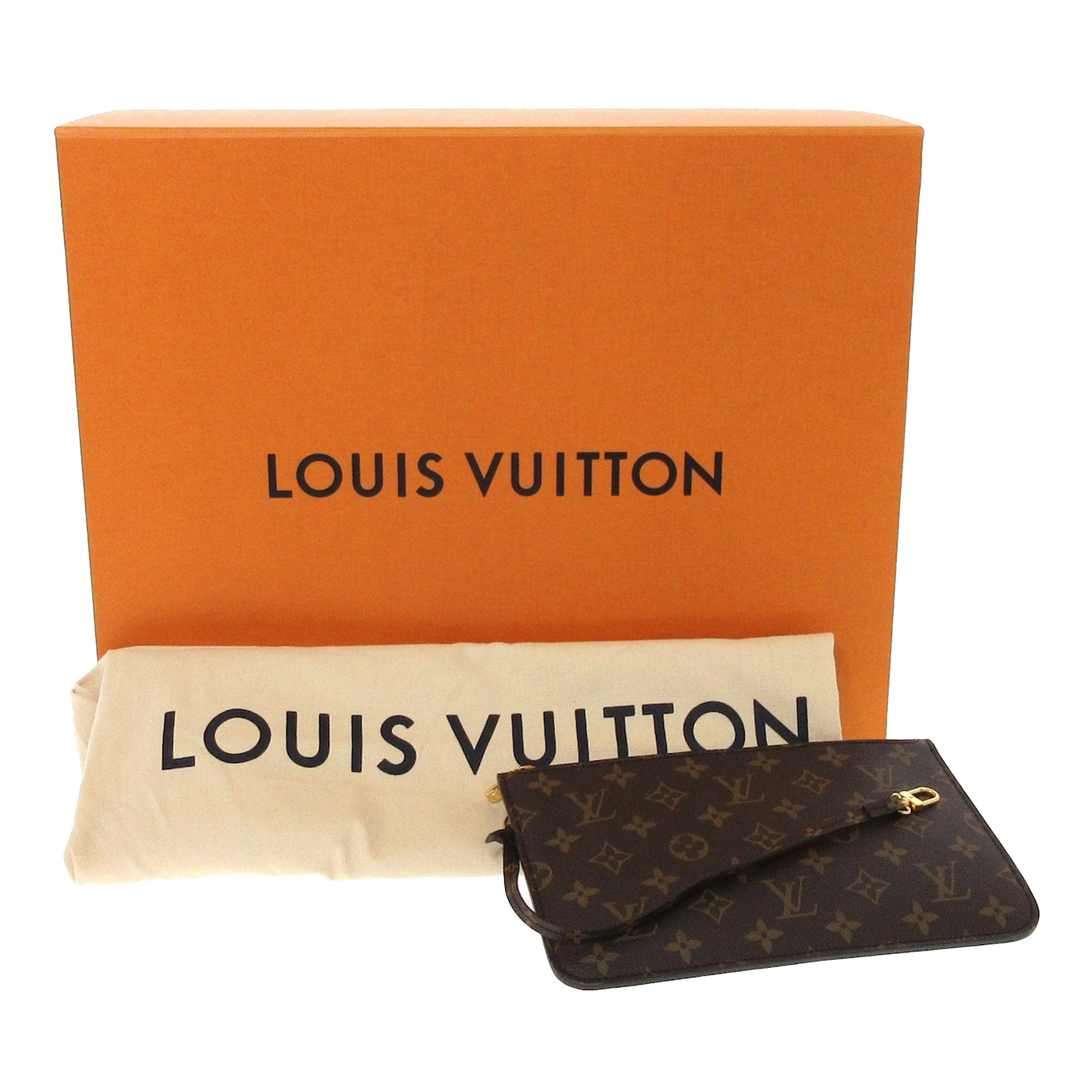 Louis Vuitton Monogram Teddy Neverfull Pochette Wristlet