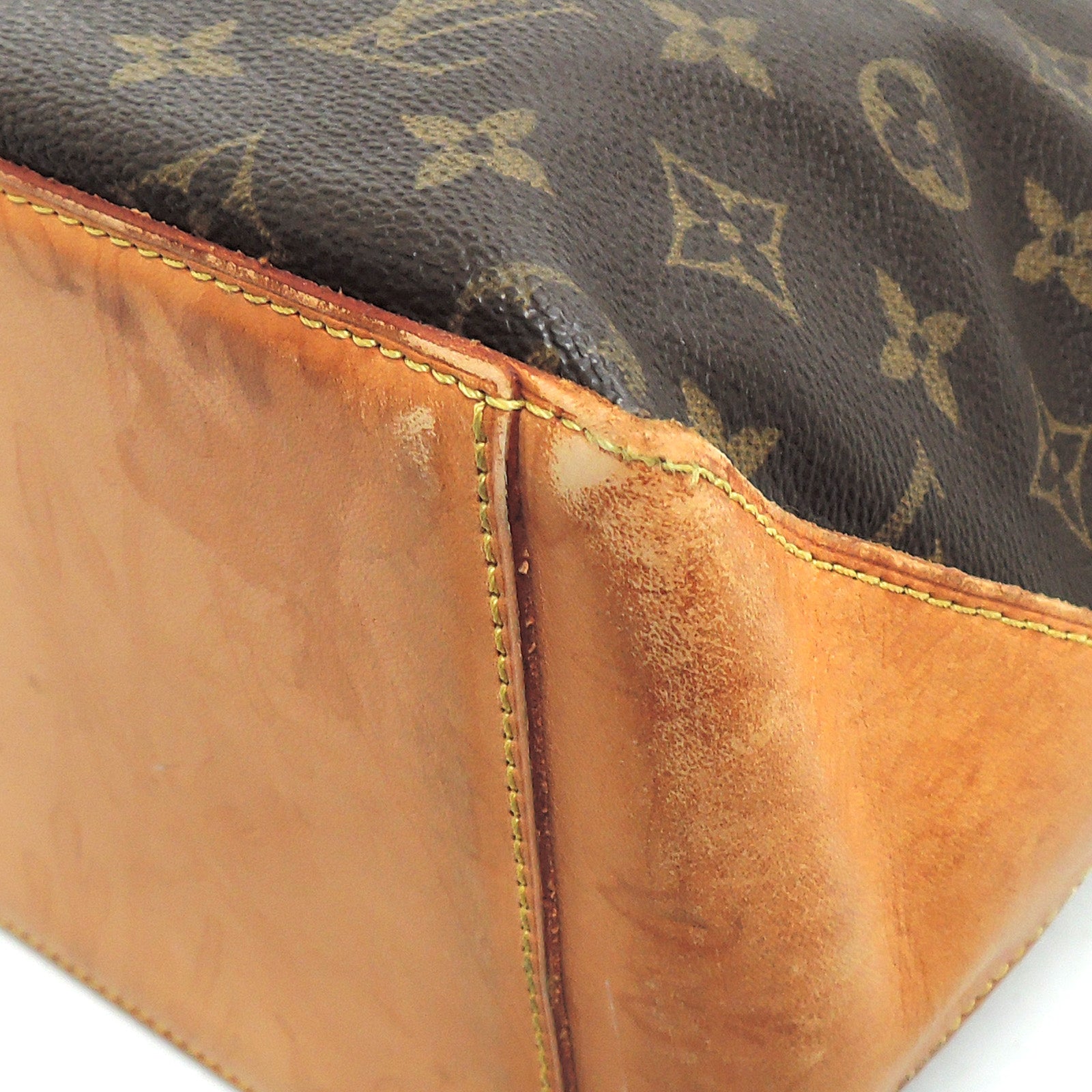 Louis Vuitton Cabas Leather Tote Bag