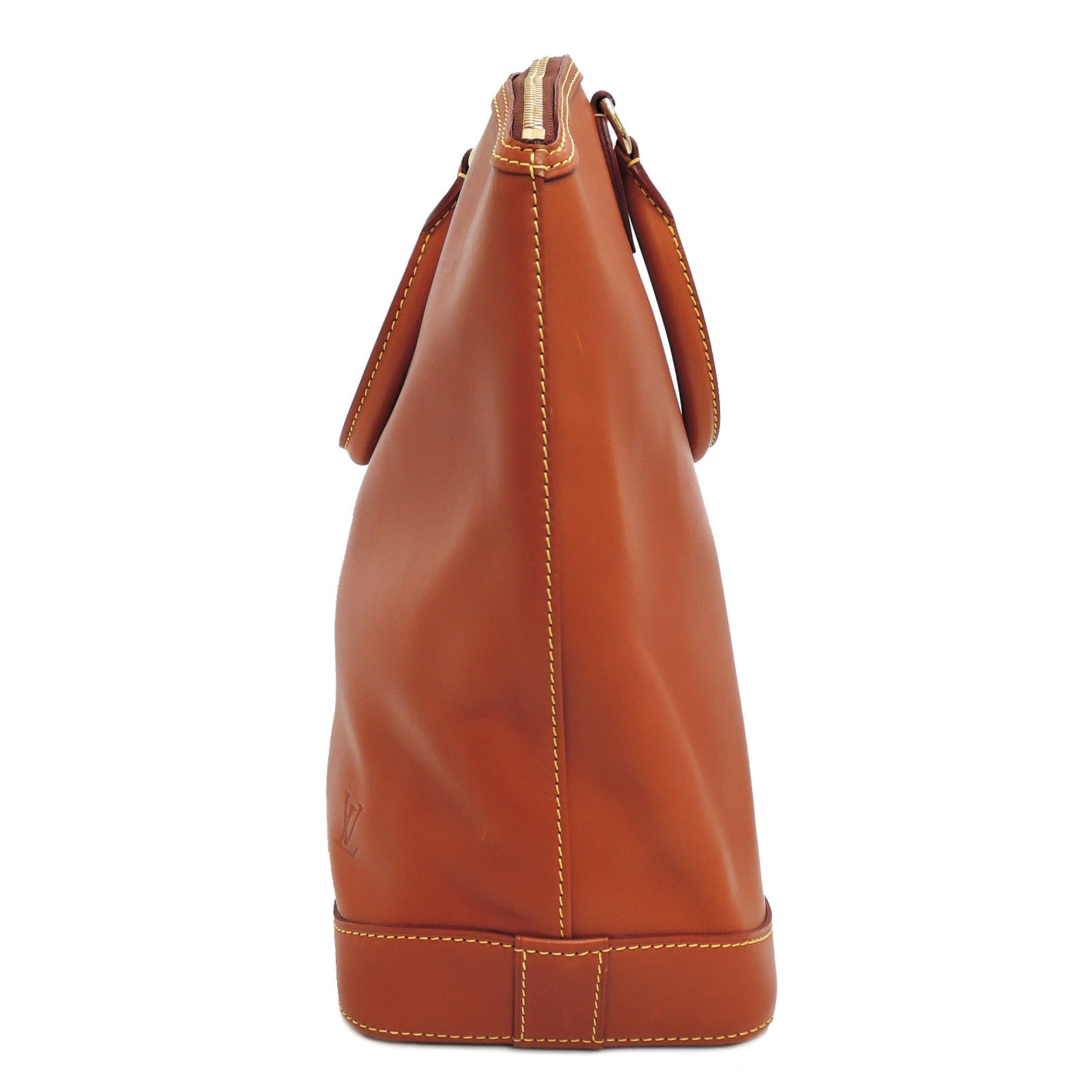 Pre-owned Louis Vuitton 2011 Monogram Addiction Lockit Vertical Mm Handbag  In Brown