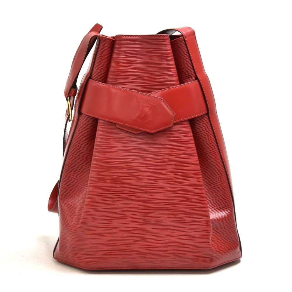 Vintage Louis Vuitton Sac Depaule GM Red Epi